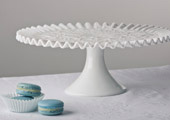 Cake Stands & Plates - Ruffled Spanish Lace Cake Stand