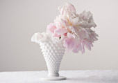 Vases - Hobnail Ruffled Cone Vase - Large