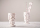 Compotes & Bowls - Thumbprint Tumblers - Pink